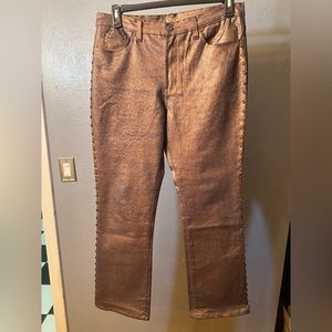 NWOT DG2 by Diane Gilman Copper Color with Embellishments Down the Sides